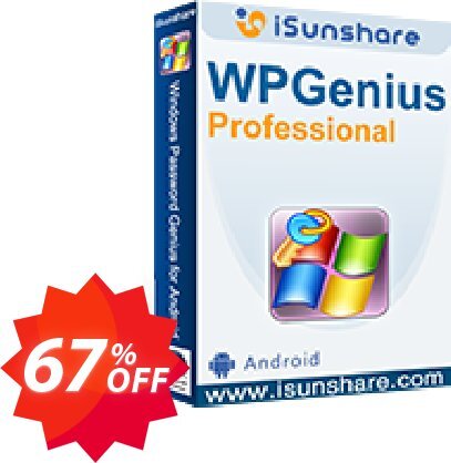 iSunshare WPGenius Professional Coupon code 67% discount 