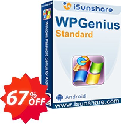 iSunshare WPGenius Standard Coupon code 67% discount 