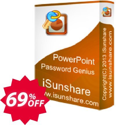 iSunshare PowerPoint Password Genius Coupon code 69% discount 
