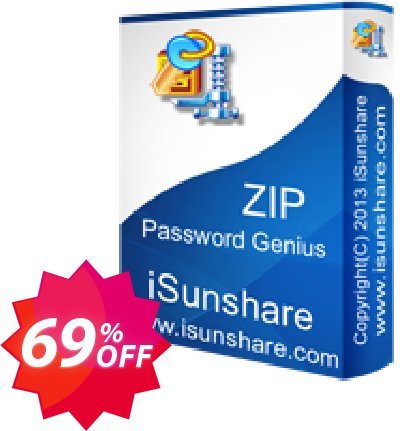 iSunshare ZIP Password Genius Coupon code 69% discount 