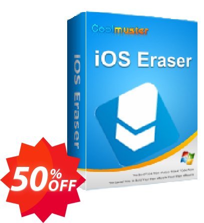 Coolmuster iOS Eraser - Lifetime, 11-15PCs  Coupon code 50% discount 