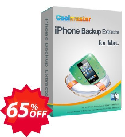 Coolmuster iPhone Backup Extractor for MAC Coupon code 65% discount 