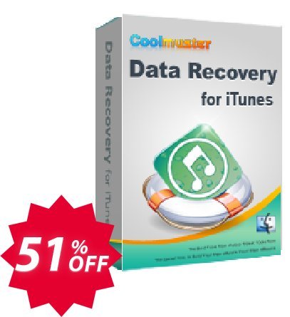 Coolmuster Data Recovery for iTunes, MAC  Coupon code 51% discount 