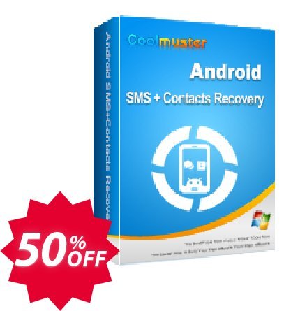 Coolmuster Android SMS+Contacts Recovery - Yearly Plan, Unlimited Devices, 1 PC  Coupon code 50% discount 