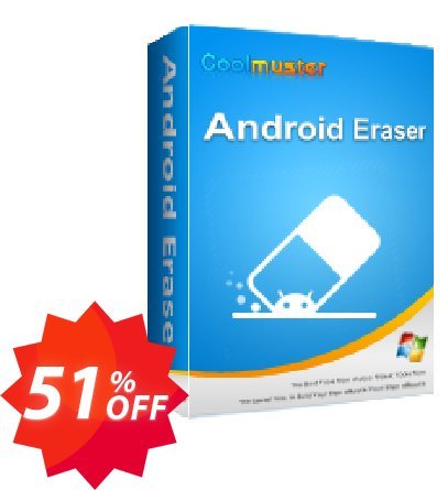 Coolmuster Android Eraser - Lifetime Plan, 10 PCs  Coupon code 51% discount 