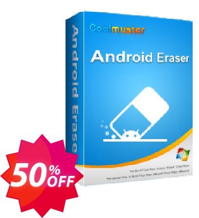 Coolmuster Android Eraser - Lifetime Plan, 15 PCs  Coupon code 50% discount 