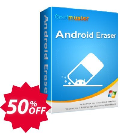 Coolmuster Android Eraser - Lifetime Plan, 30 PCs  Coupon code 50% discount 
