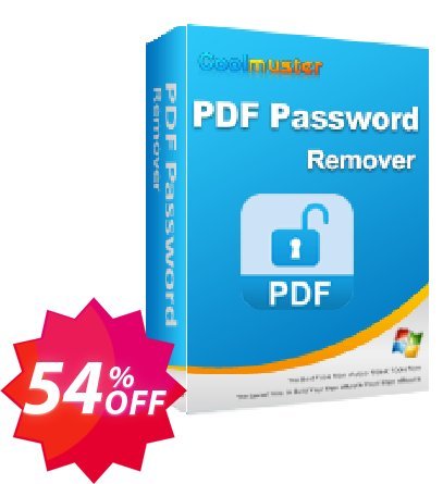 Coolmuster PDF Password Remover Coupon code 54% discount 