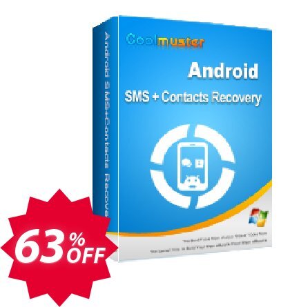 Coolmuster Android SMS + Contacts Recovery Yearly Plan Coupon code 63% discount 