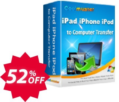 Coolmuster iPad iPhone iPod to Computer Transfer Coupon code 52% discount 