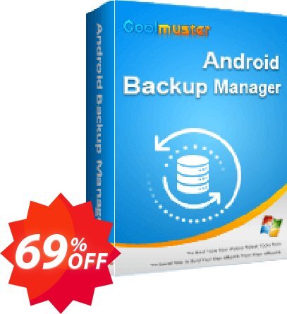 Coolmuster Android Backup Manager Coupon code 69% discount 