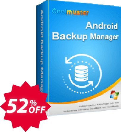 Coolmuster Android Backup Manager - Yearly Plan, 10 PCs  Coupon code 52% discount 