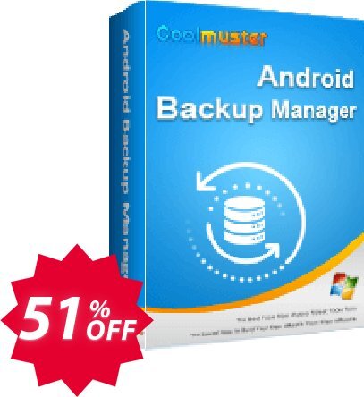 Coolmuster Android Backup Manager - Lifetime Plan, 5 PCs  Coupon code 51% discount 