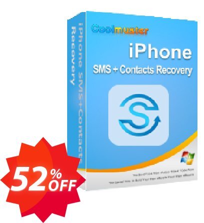 Coolmuster iPhone SMS+Contacts Recovery Coupon code 52% discount 