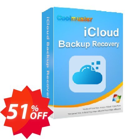 Coolmuster iCloud Backup Recovery - Lifetime Plan, 5 PCs  Coupon code 51% discount 