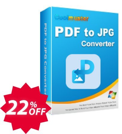 Coolmuster PDF to JPG Converter - Lifetime Plan, 1 PC  Coupon code 22% discount 
