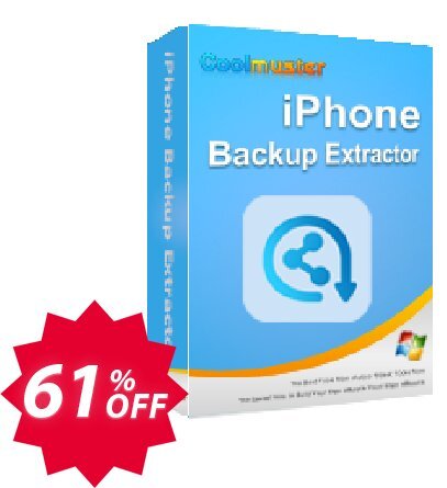 Coolmuster iPhone Backup Extractor Coupon code 61% discount 
