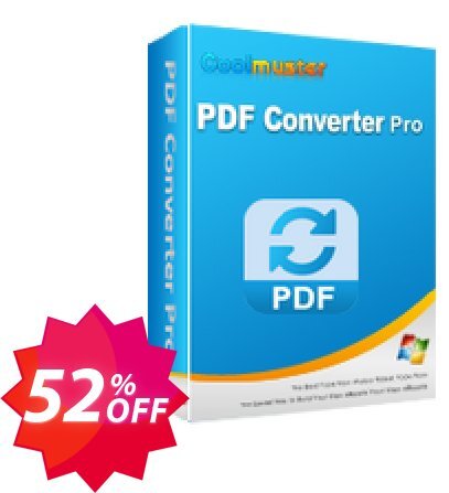 Coolmuster PDF Converter Pro Coupon code 52% discount 