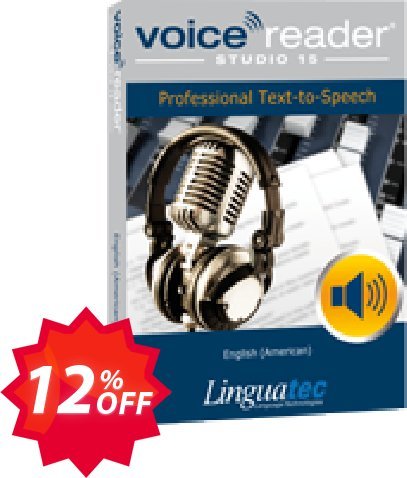Voice Reader Studio 15 ENU / English, American  Coupon code 12% discount 