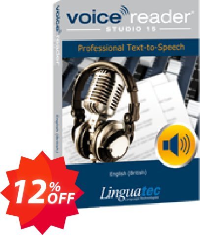 Voice Reader Studio 15 ENG / English, British  Coupon code 12% discount 