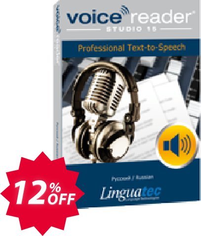 Voice Reader Studio 15 RUR / Pycckuú/Russian Coupon code 12% discount 