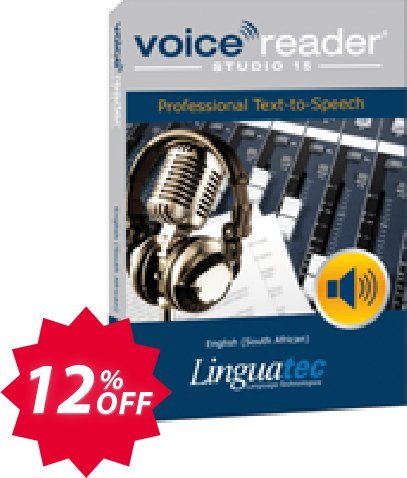 Voice Reader Studio 15 ENZ / English, South African  Coupon code 12% discount 