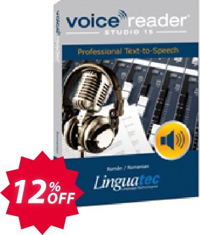 Voice Reader Studio 15 ROR / Român/Romanian Coupon code 12% discount 
