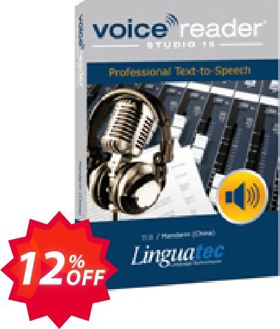 Voice Reader Studio 15 MNC / Mandarin, China  Coupon code 12% discount 