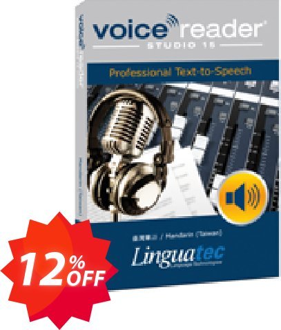 Voice Reader Studio 15 MNT / Mandarin, Taiwan  Coupon code 12% discount 