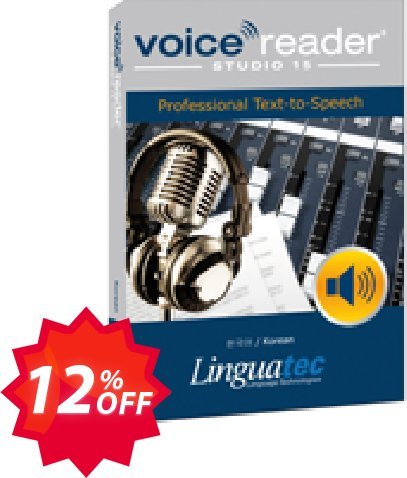 Voice Reader Studio 15 KOK / Korean Coupon code 12% discount 