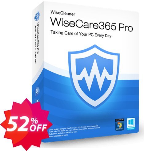 Wise Care 365 Pro Yearly, Family Pack  Coupon code 52% discount 