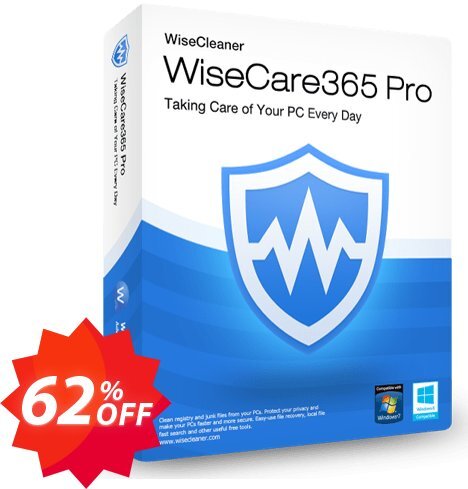 Wise Care 365 Pro Yearly, Family Pack  Coupon code 62% discount 