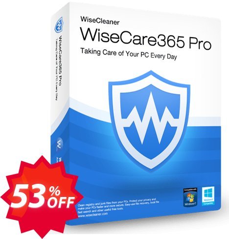 Wise Care 365 Pro Yearly, Single Solution  Coupon code 53% discount 