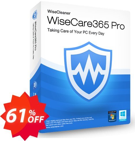 Wise Care 365 Pro Lifetime, Family Pack  Coupon code 61% discount 