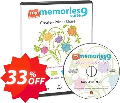 My Memories Suite Shipped Disc Coupon code 33% discount 