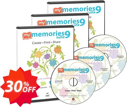 My Memories Suite Disc Bundle Packs Coupon code 30% discount 