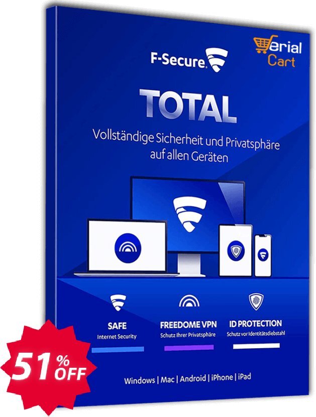 F-Secure TOTAL Coupon code 51% discount 