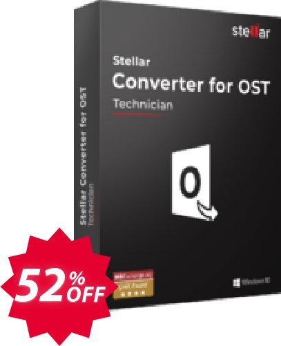 Stellar OST to PST Converter discount, Technician  Coupon code 52% discount 
