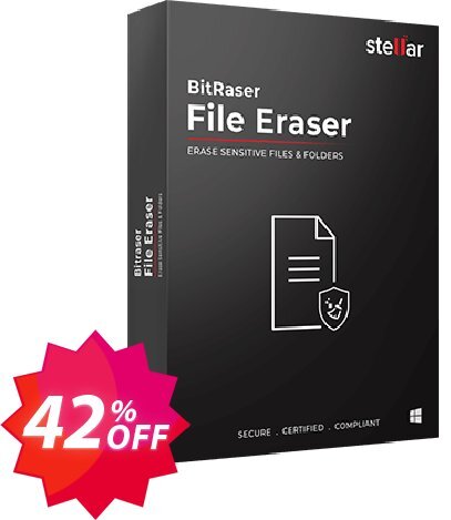 Bitraser file eraser Coupon code 42% discount 