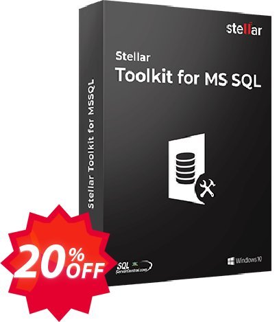 Stellar SQL Database Toolkit Coupon code 20% discount 