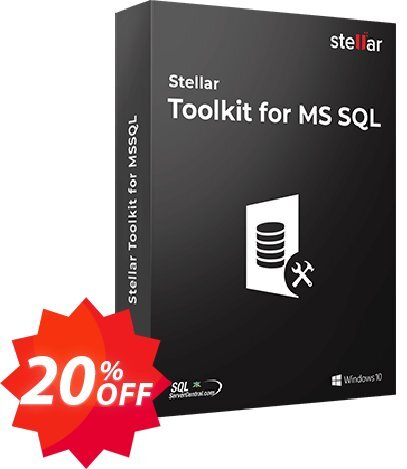 Stellar SQL Database Toolkit Coupon code 20% discount 