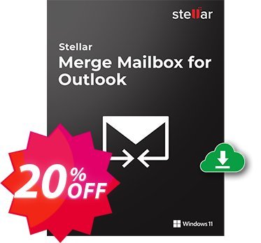 Stellar Merge Mailbox for Outlook Coupon code 20% discount 