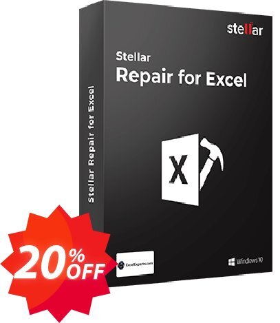 Stellar Repair for Excel Coupon code 20% discount 