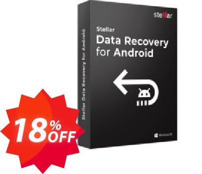Stellar Android Data Recovery Coupon code 18% discount 