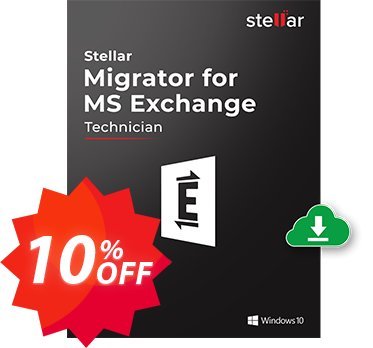 Stellar Migrator for MS Exchange Technician, 500 Mailbox  Coupon code 10% discount 