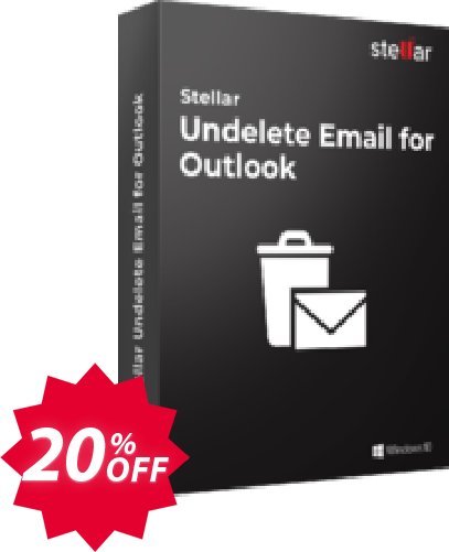 Stellar Undelete Email for Outlook Coupon code 20% discount 