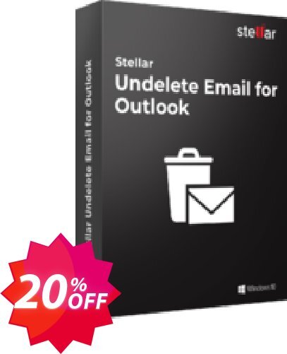 Stellar Undelete Email for Outlook Coupon code 20% discount 