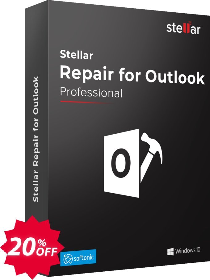Stellar Repair for Outlook Professional Coupon code 20% discount 