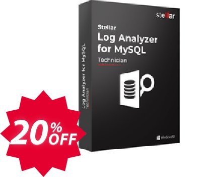 Stellar Log Analyzer for MySQL Coupon code 20% discount 