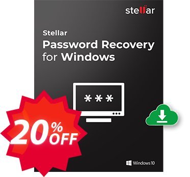 Stellar Password Recovery for WINDOWS Coupon code 20% discount 